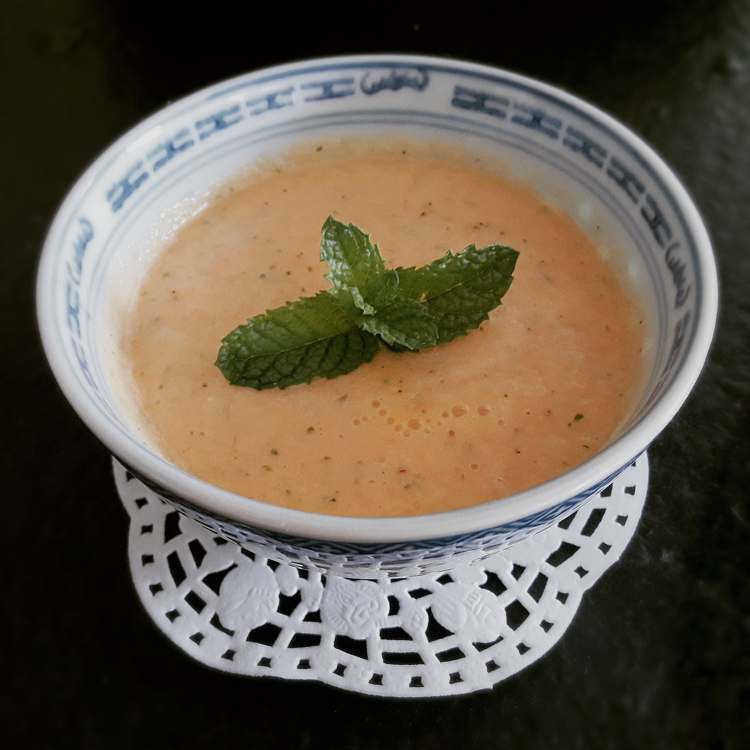 Gaspacho de melon à la menthe Recettes et Récits